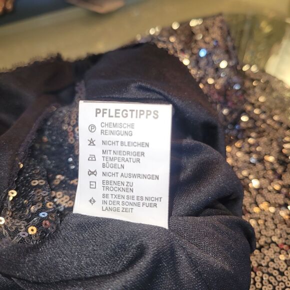 Kate Kasin Silver Black Sequin Bridesmaid Sleeveless Maxi Evening Prom Dress 2 - Picture 15 of 15